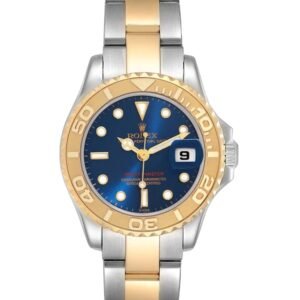 【Super Clone】Rolex Yacht-Master 169623 Steel Yellow Gold Blue Dial 29MM Lady Replica Watch