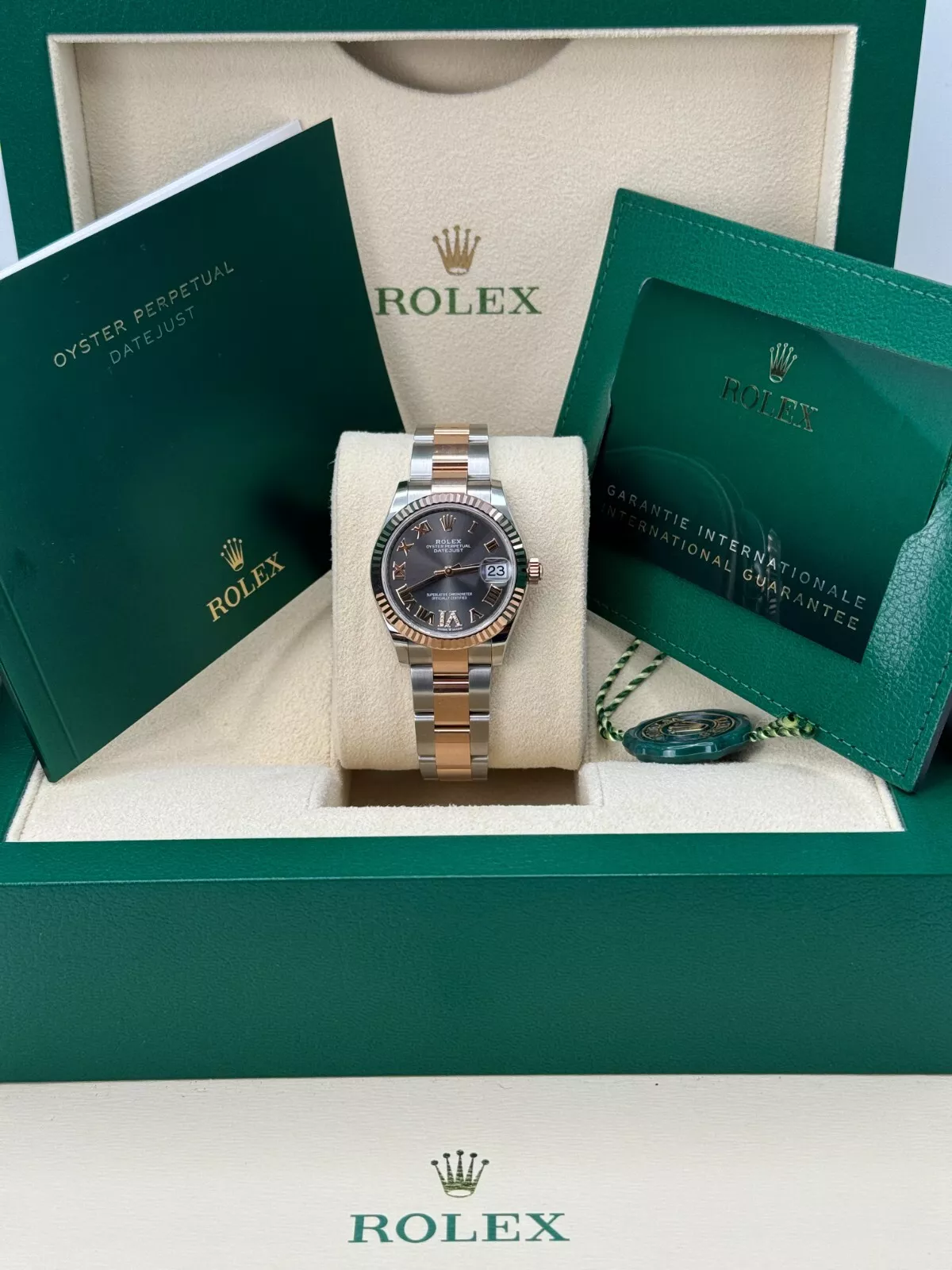 RLX Datejust m278271-0029/0030 Slate 31mm Dial Oyster Bracelet Watch - Image 9