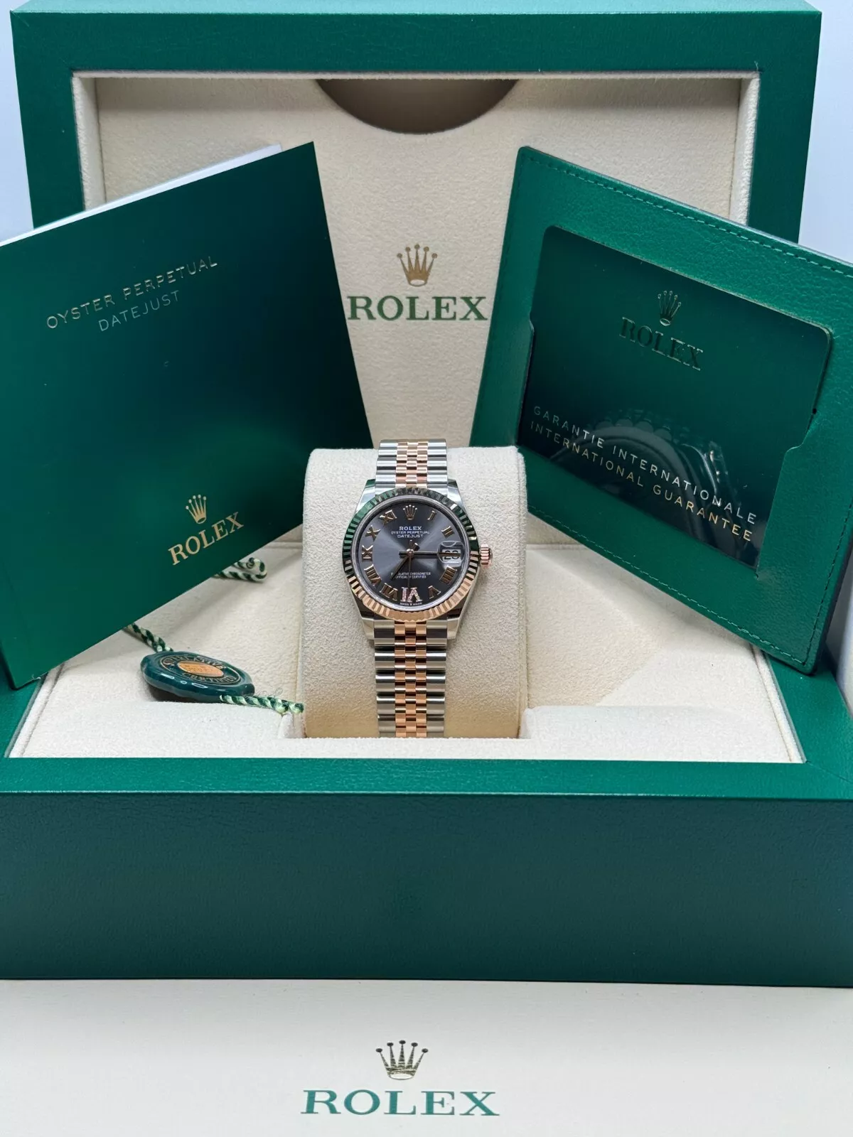 RLX Datejust m278271-0029/0030 Slate 31mm Dial Oyster Bracelet Watch - Image 17