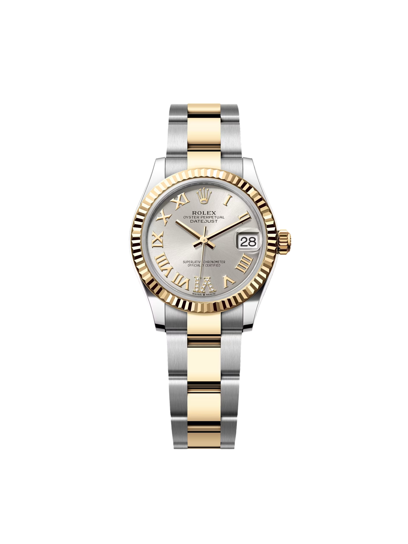 RLX Datejust m278273-0003/0004 31mm Silver Dial Stainless Steel and Yellow Gold Oyster Watch