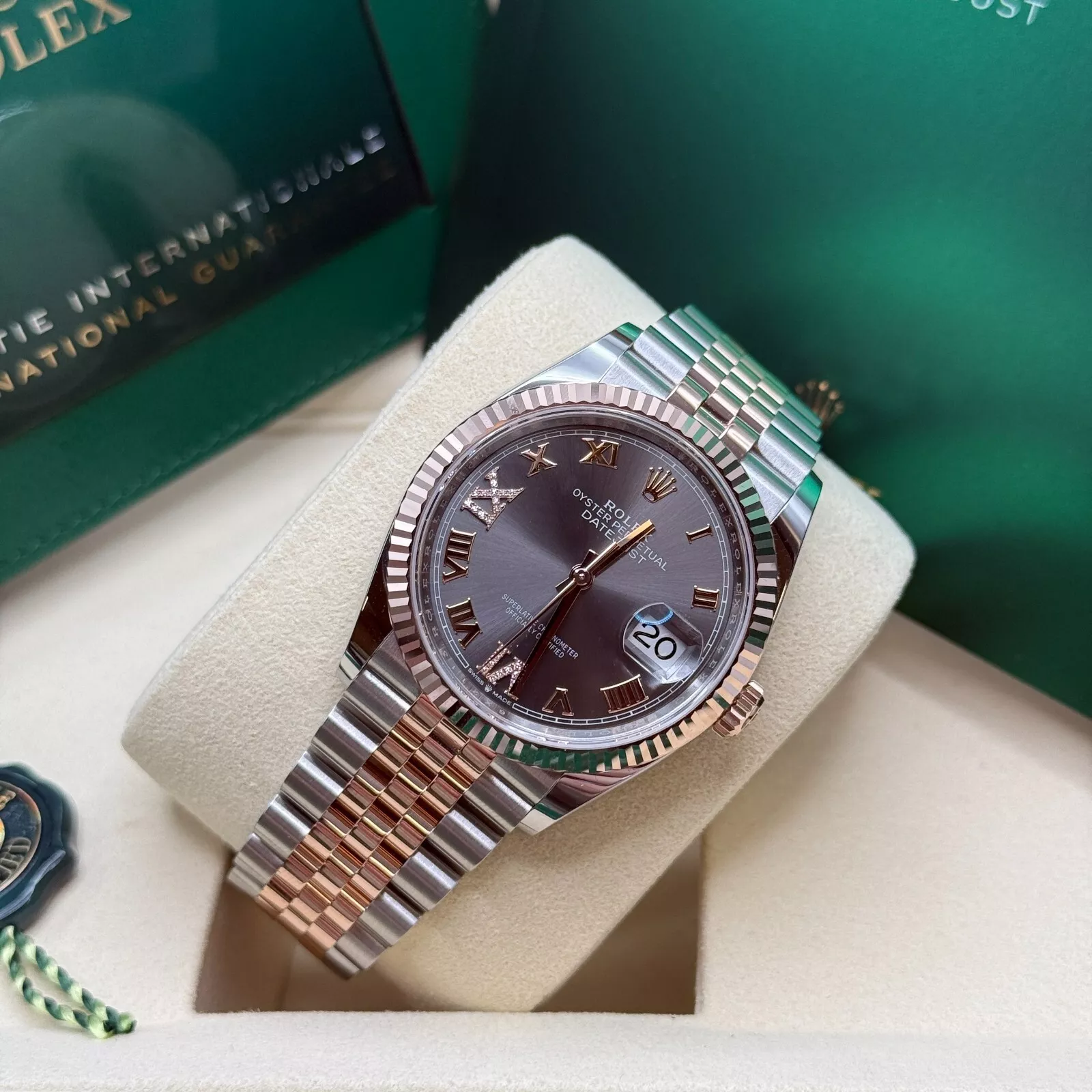 RLX Datejust 36mm 126231 Slate Dial Jubilee Bracelet - Image 9