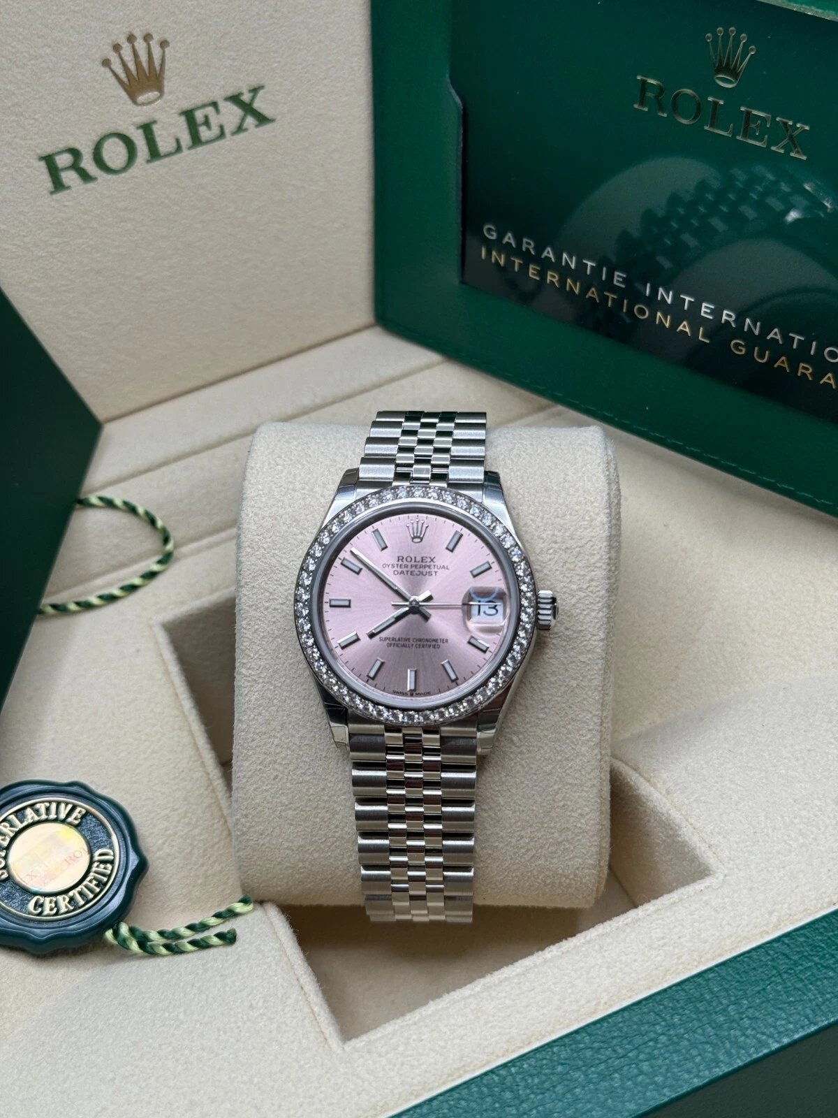 RLX Datejust m278384RBR-0017/0018 Pink 31mm Dial Oyster Watch - Image 8