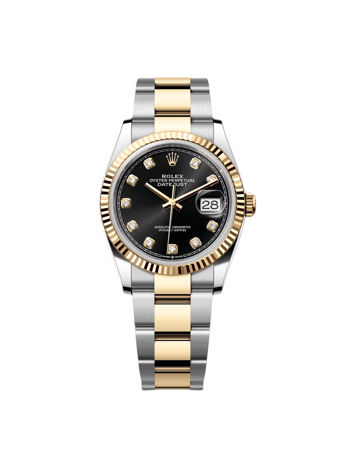 RLX Datejust 36mm 126233 Custom Black Dial Jubilee Bracelet Watch - Image 2