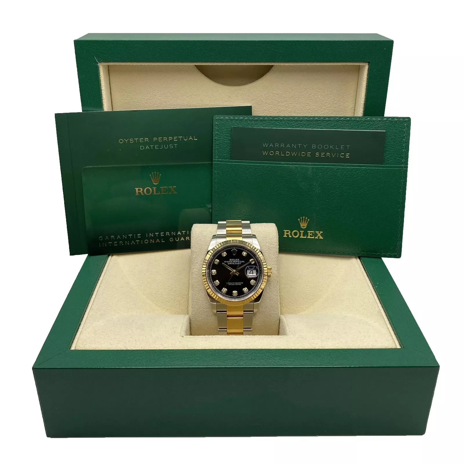 RLX Datejust 36mm 126233 Custom Black Dial Jubilee Bracelet Watch - Image 15