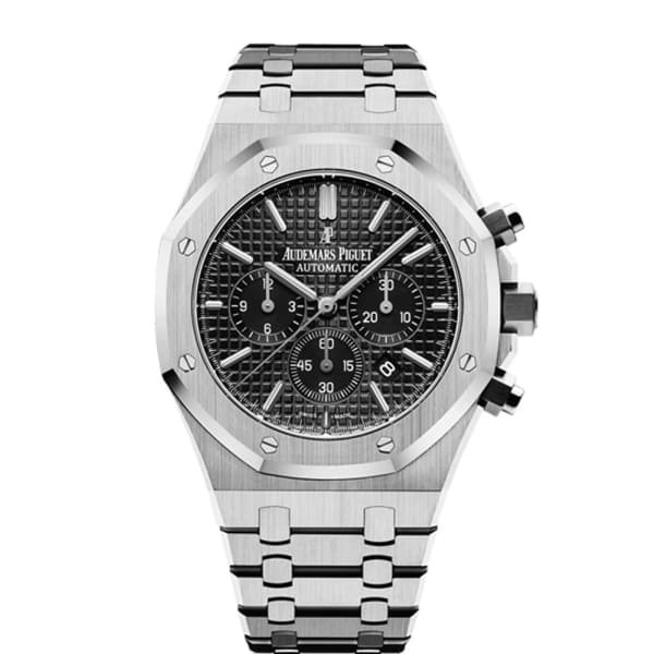 【Super Clone】Audemars Piguet Royal Oak Chronograph Black Dial 41mm Stainless Steel Watch 26320ST.OO.1220ST.01