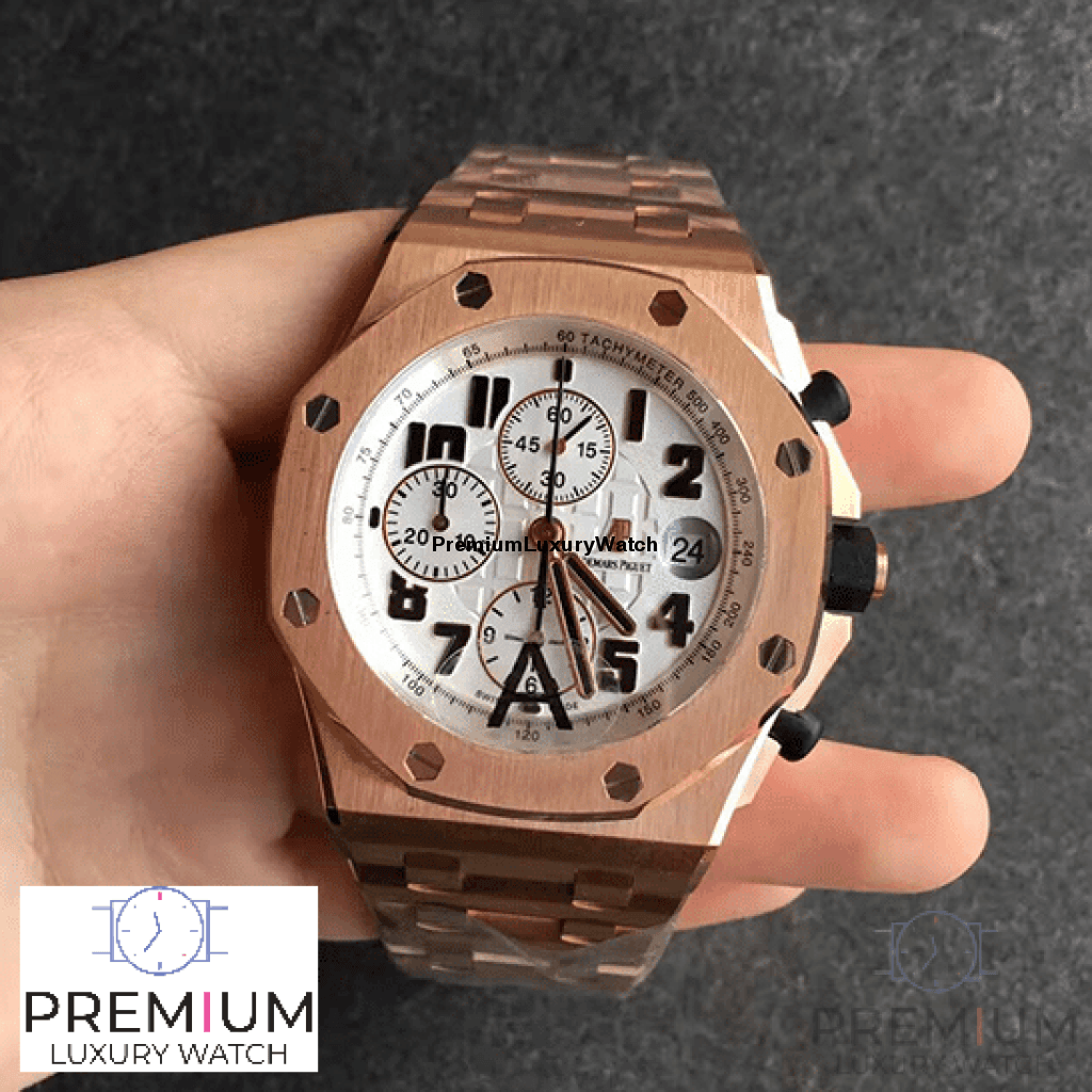 【Super Clone】Audemars Piguet Royal Oak Offshore Chronograph 42mm Rose Gold Watch - Image 4