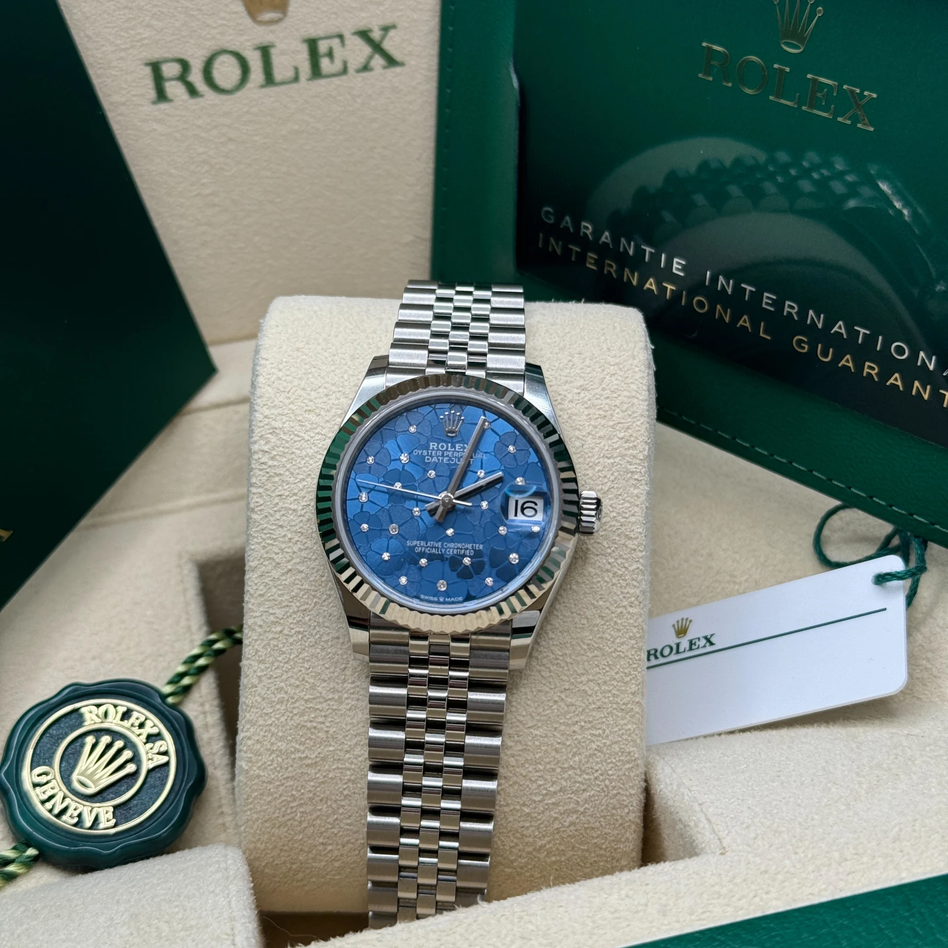 RLX Datejust m278274-0035/0036 Azzurro Blue Dial Oyster Watch - Image 13