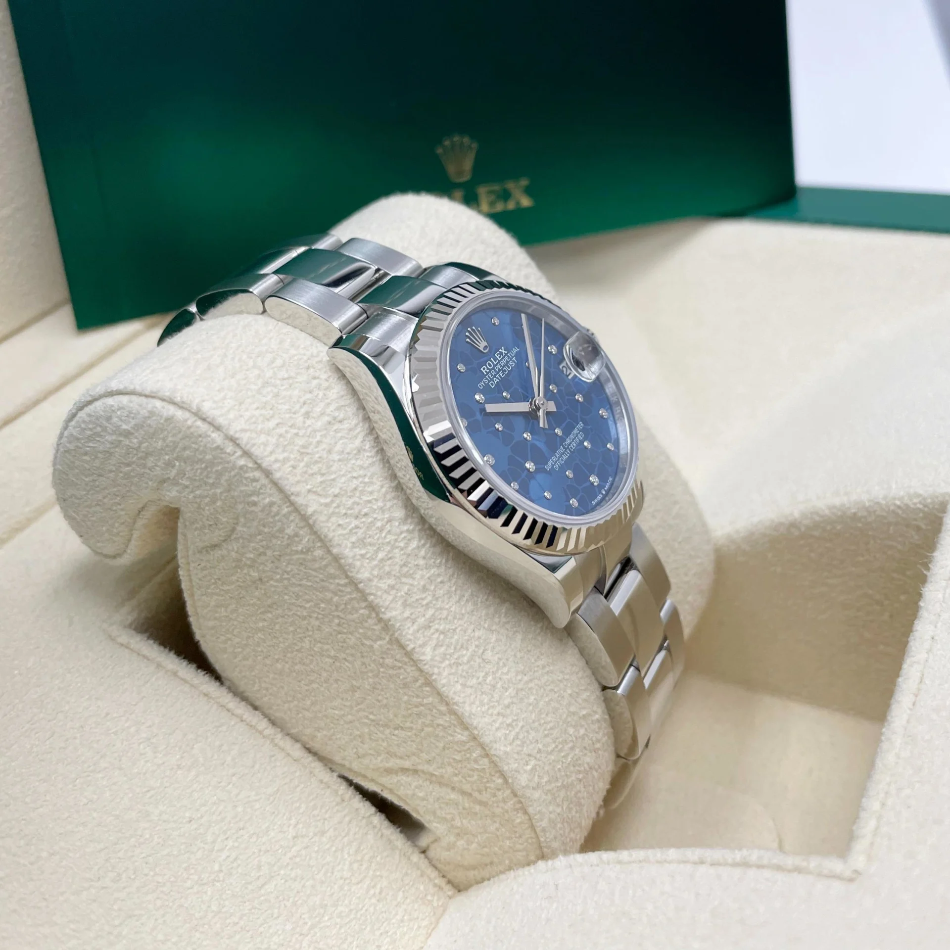 RLX Datejust m278274-0035/0036 Azzurro Blue Dial Oyster Watch - Image 4