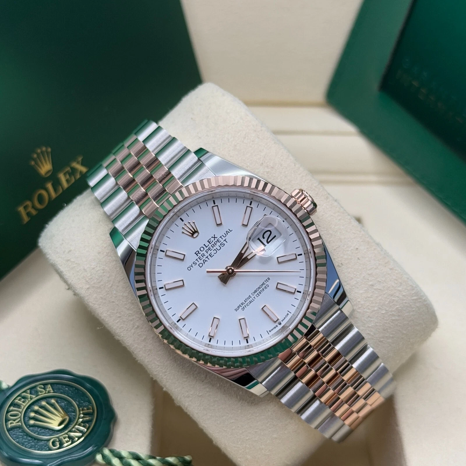 RLX Datejust 36mm 126231 White Dial Jubilee Bracelet - Image 7