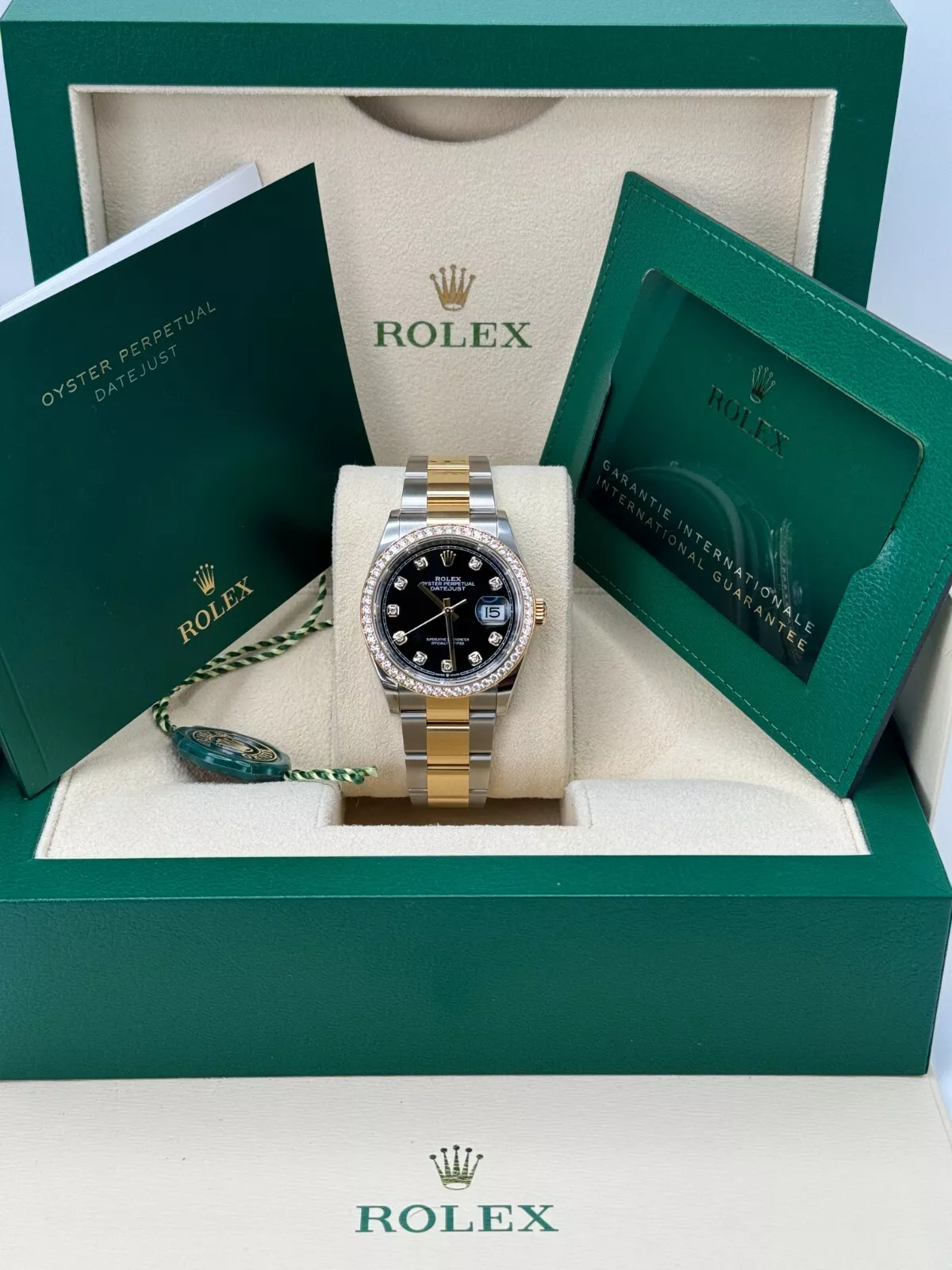 RLX Datejust 36mm 126283 Bright Black Dial Oyster Bracelet Watch - Image 9