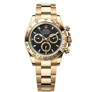 【Super Clone】Rolex Daytona Yellow Gold / Black  m126508-0004