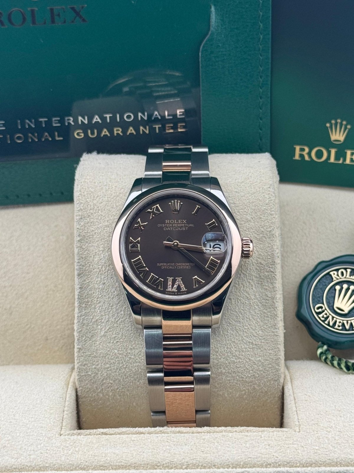 RLX Datejust m278241-0003/0004 Chocolate 31mm Dial Oyster Bracelet Watch - Image 3