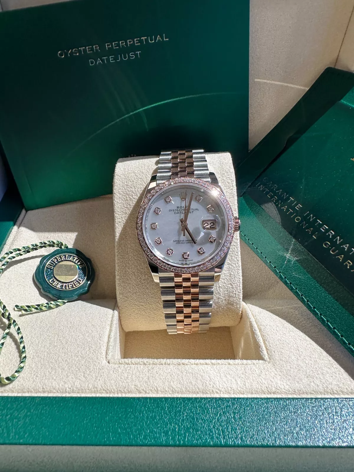 RLX Datejust 36mm 126281 Mother-of-Pearl Dial Jubilee Bracelet - Image 10