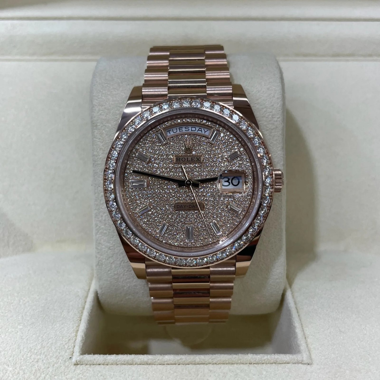 RLX Day-Date 40mm Diamonds Paved Dial 228345rbr-0002 - Image 10