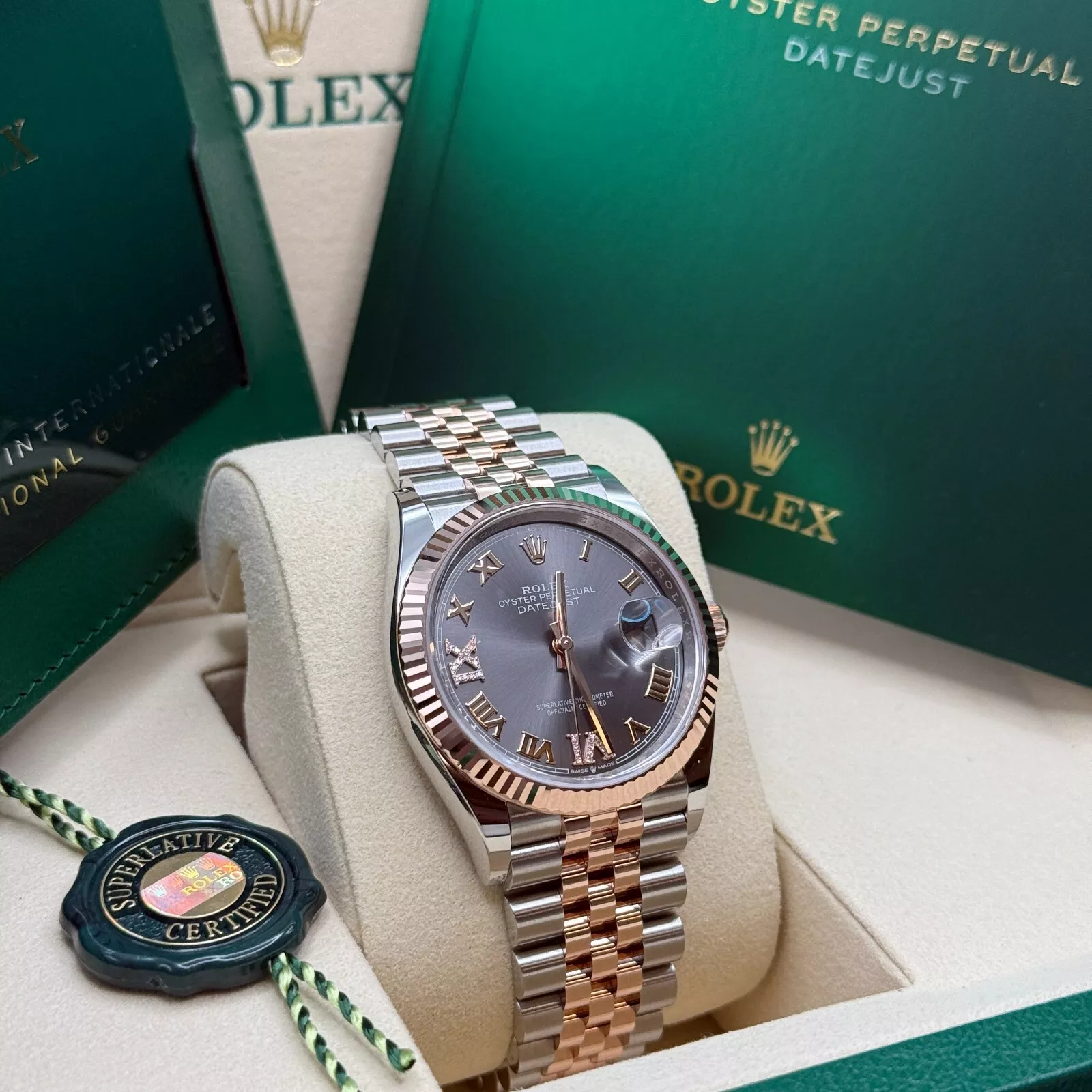 RLX Datejust 36mm 126231 Slate Dial Jubilee Bracelet - Image 4