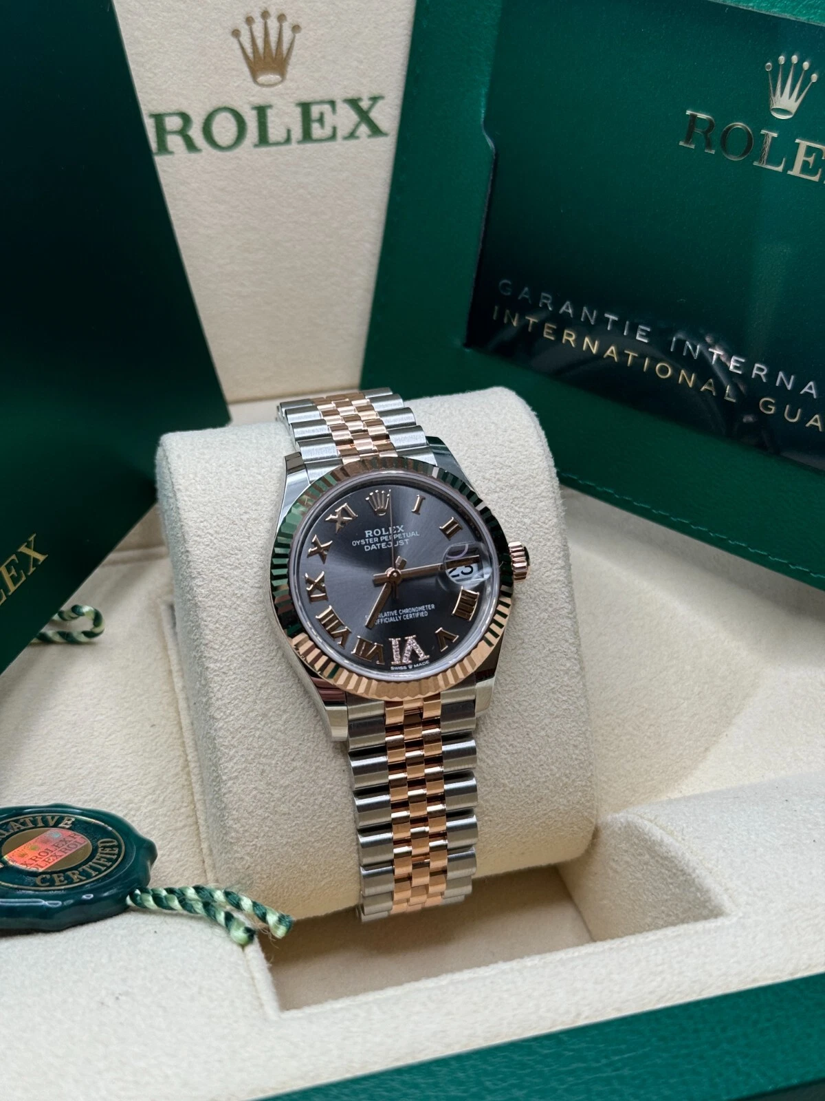 RLX Datejust m278271-0029/0030 Slate 31mm Dial Oyster Bracelet Watch - Image 11