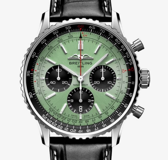 【Super Clone】Breitling AB0138241L1P1 Navitimer B01 Green Dial - Νew - Image 2