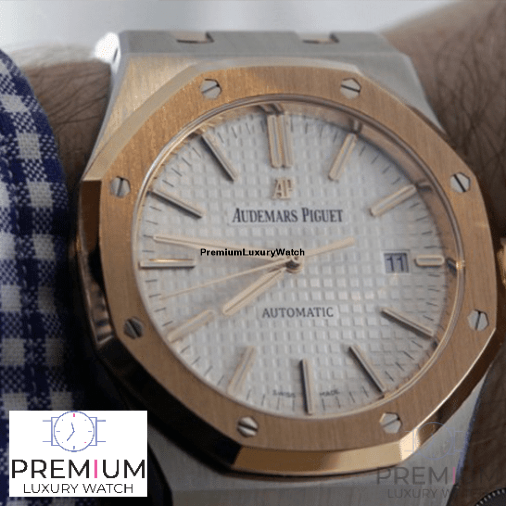 【Super Clone】Audemars piguet Royal Oak Selfwinding 41mm Steel and Rose Gold Selfwinding - Image 7