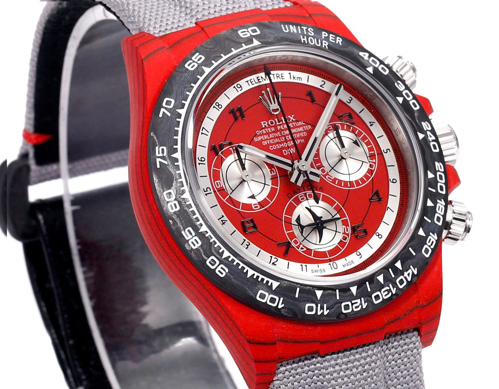 【Super Clone】Rolex Daytona DIW Carbon AVIA Red 40mm Replica 1:1 – Top Quality Version - Image 5
