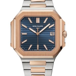 【Super Clone】Patek Philippe Cubitus 5821/1AR-001 Stainless Steel Rose Gold Blue Dial Men's Watch