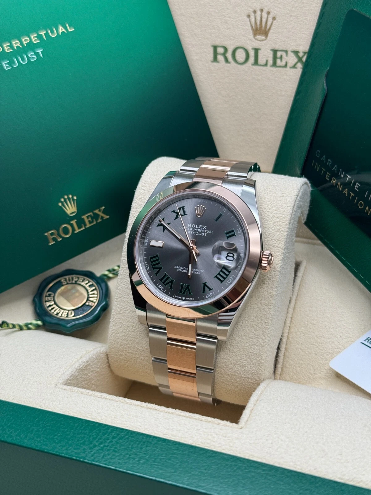 RLX Datejust 41mm 126331 Oyster Band Steel and Everose Gold Men’s Watch - Image 5