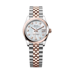 RLX Datejust m278241-0025/0026 White Mother-of-Pearl 31mm Dial Oyster Bracelet Watch