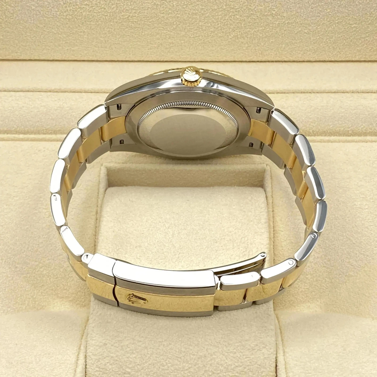 RLX Datejust 41mm 126303 Champagne Index Oyster Steel and Yellow Gold Mens Watch - Image 8