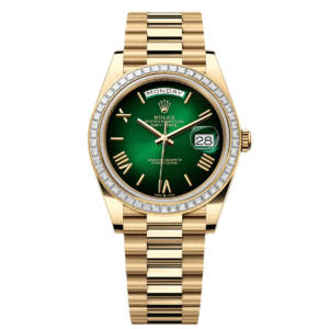 RLX Day-Date 40mm 228398TBR-0042 Green Ombré Dial President Watch