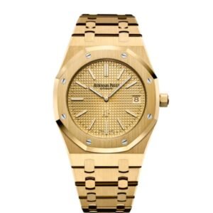 【Super Clone】Audemars Piguet Royal Oak Extra-thin 39mm Yellow dial, Yellow Gold Watch 15202BA.OO.1240BA.02