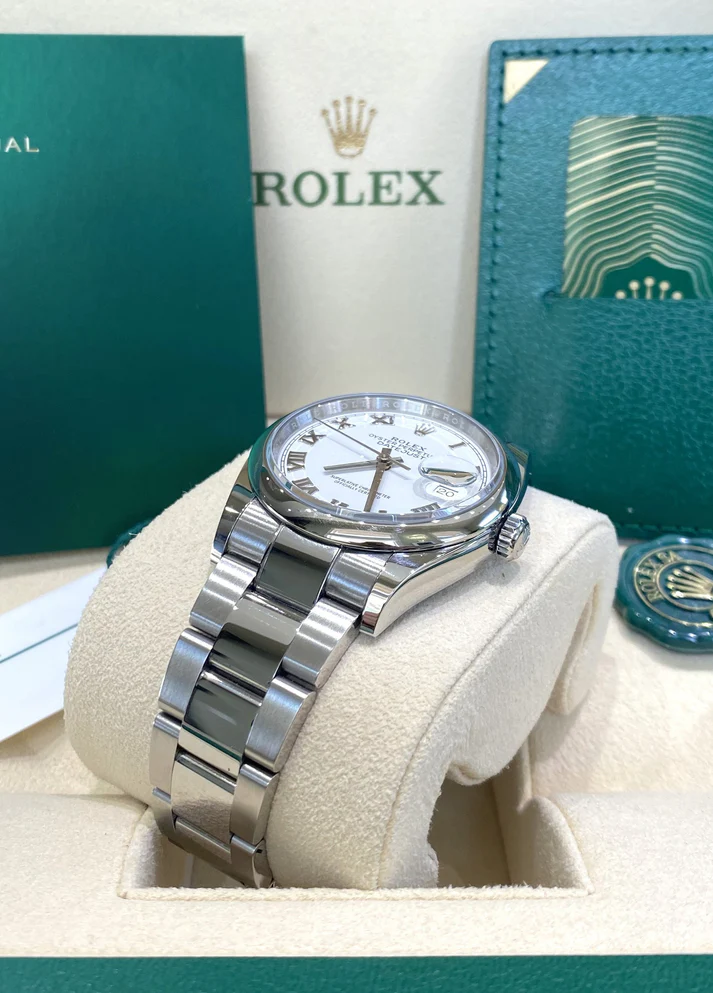 RLX Datejust 36mm 126200 Stainless Steel White Roman Dial Oyster - Image 6