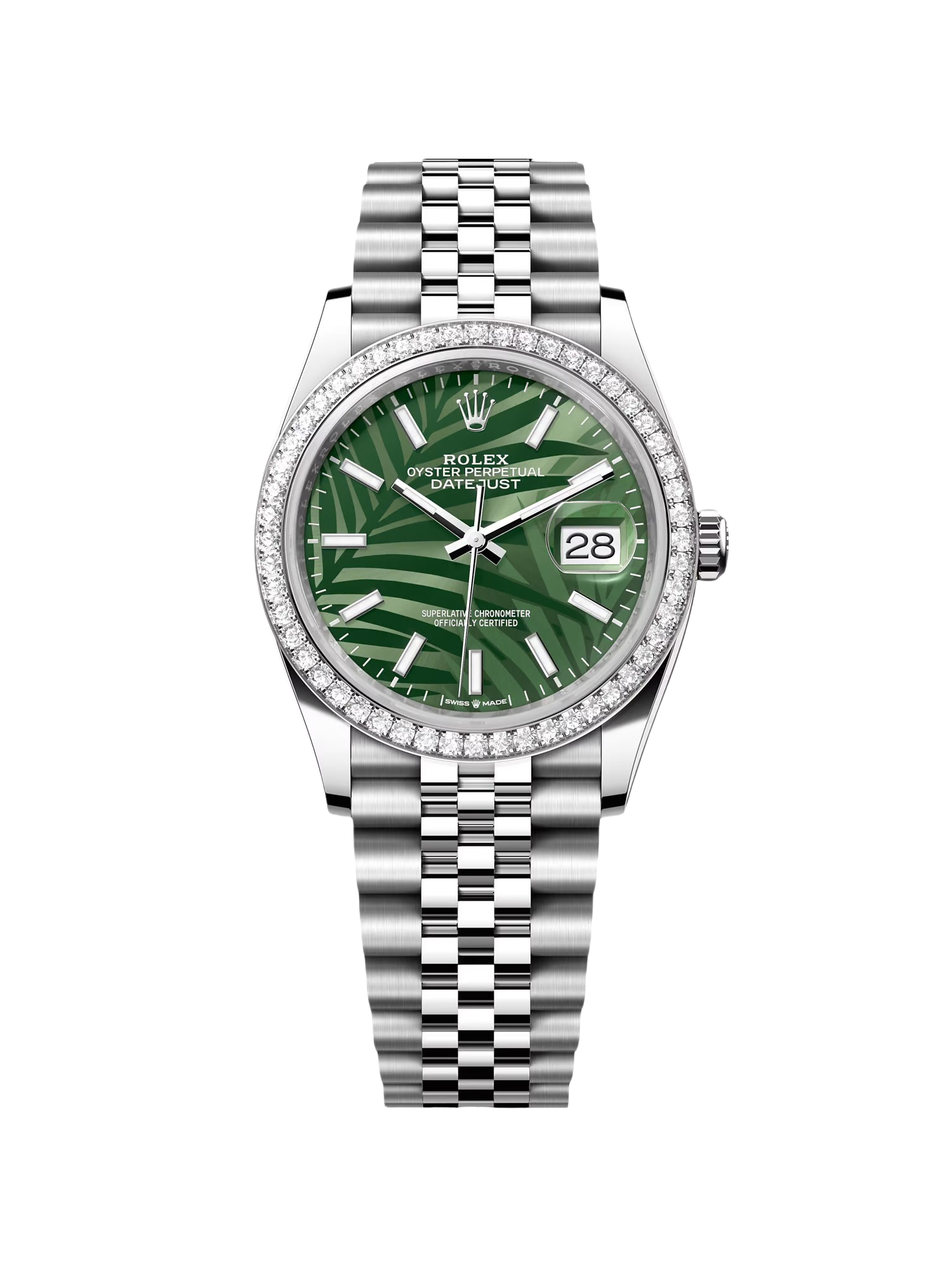 RLX Datejust 36mm 126284 Olive Green Dial Jubilee Bracelet