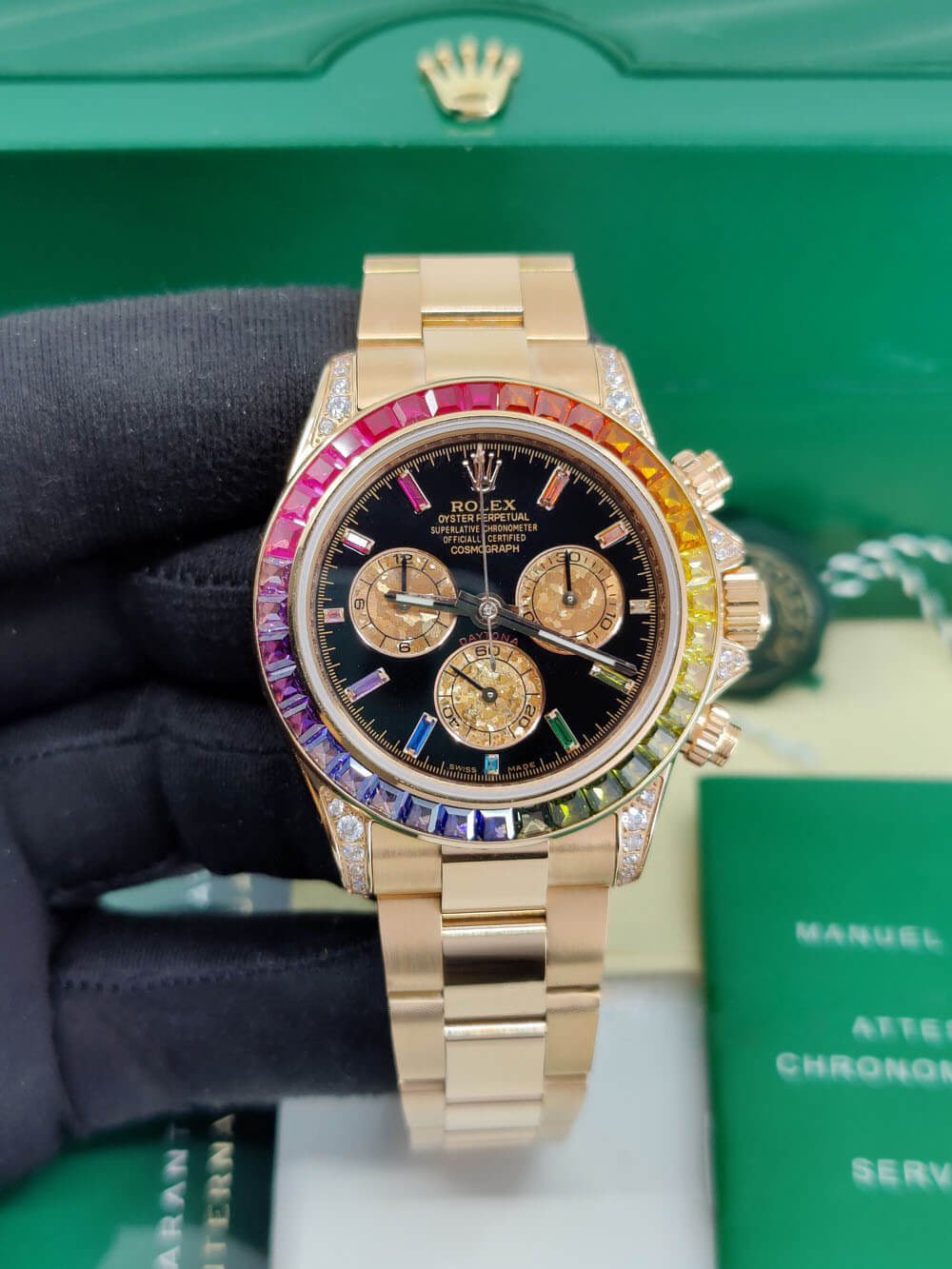 【Super Clone】RDaytona Rainbow Swiss Replica Watch | 18k Rose Gold | Ref 116595RBOW - Image 2