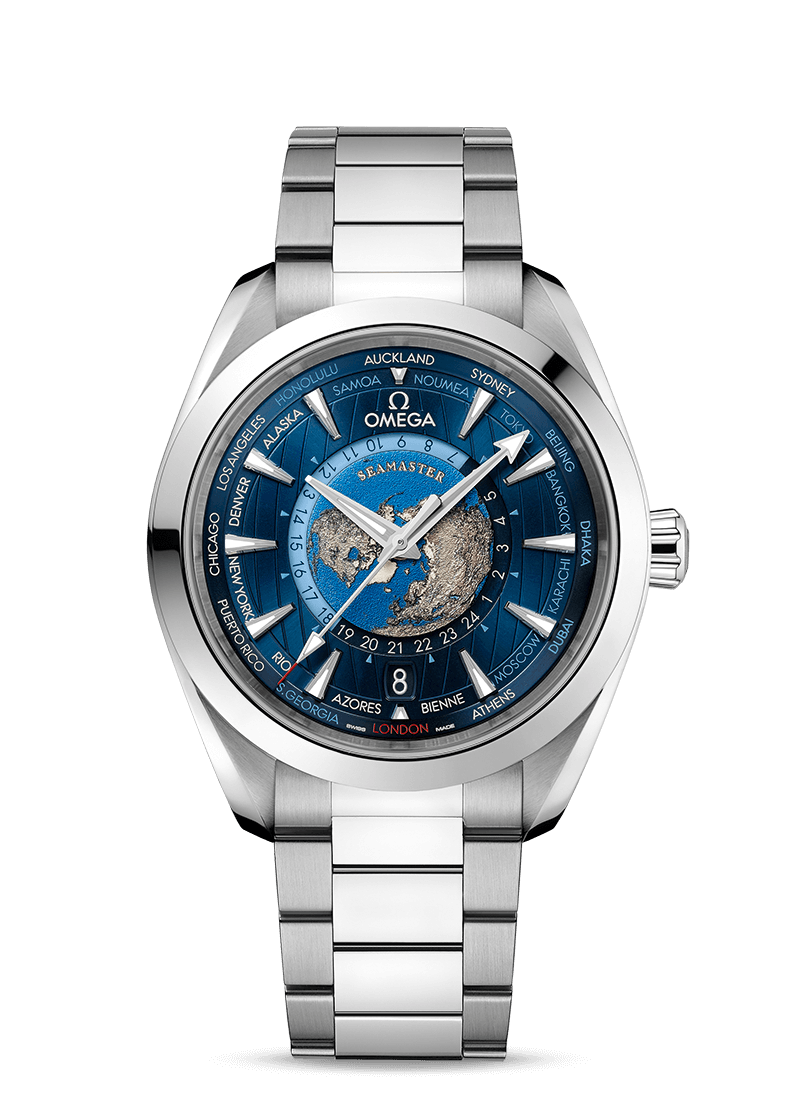 【Super Clone】OMEGA Aqua Terra 150M CoAxial Master Chronometer GMT Worldtimer 43mm O22012432203001