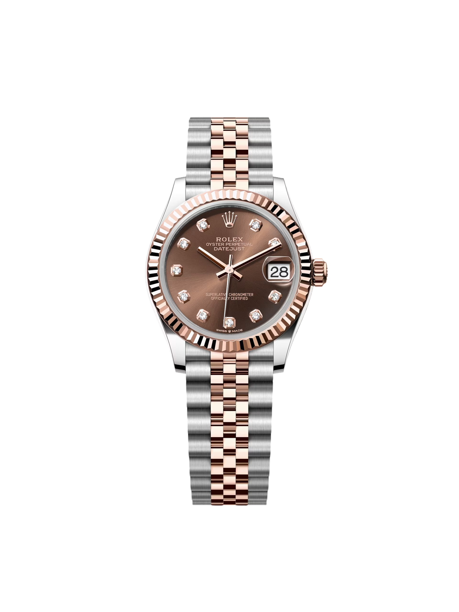 RLX Datejust m278271-0027/0028 Chocolate 31mm Dial Oyster Bracelet Watch - Image 2