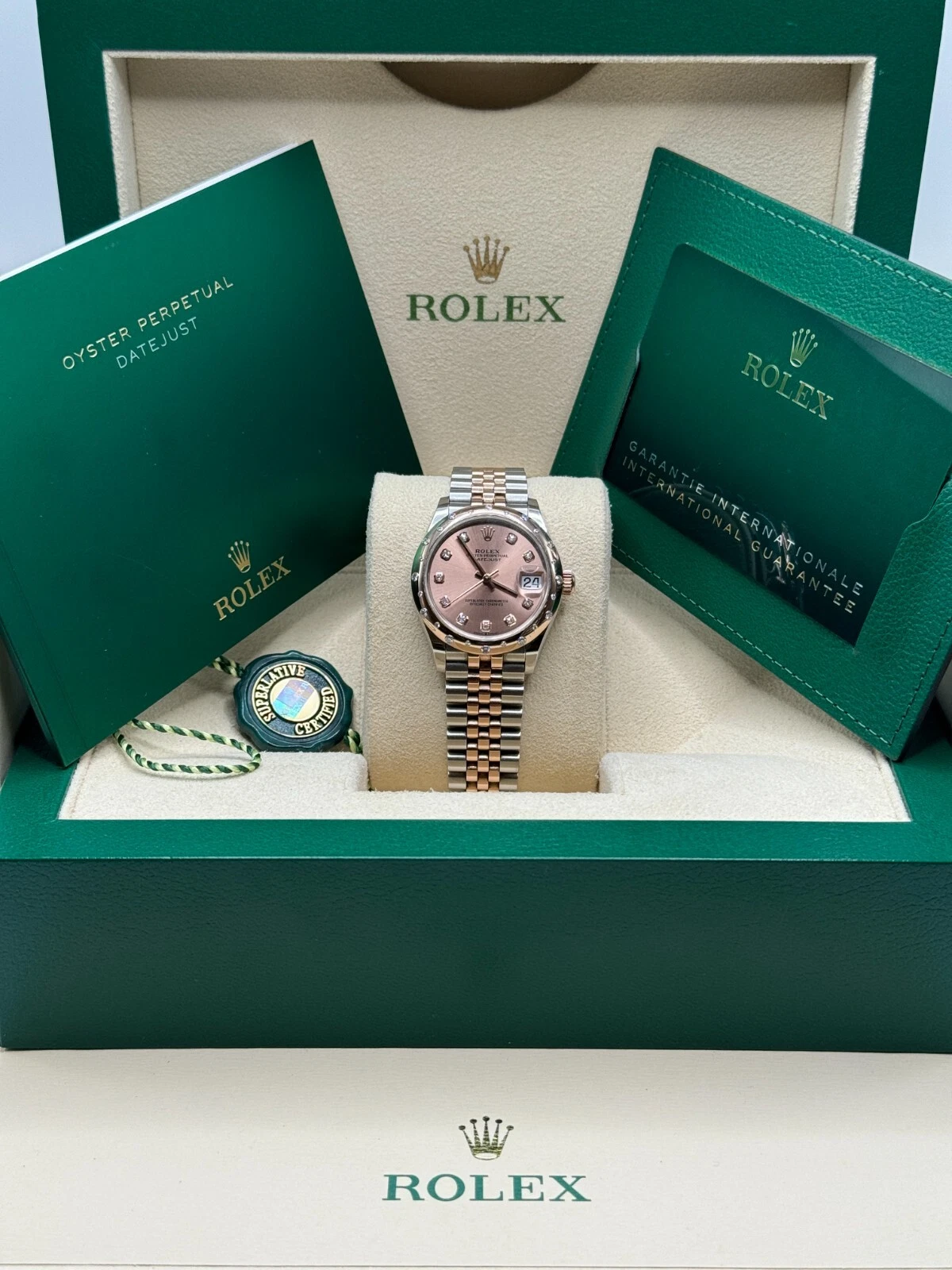 RLX Datejust m278341-0023/0024 Rosé Dial 31mm Oyster Bracelet - Image 10