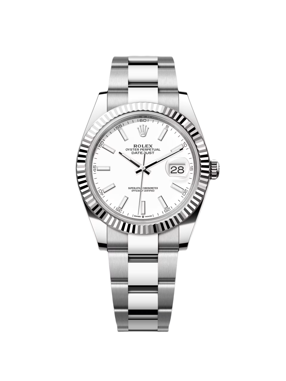 RLX Datejust 41mm White Index Oyster Stainless Steel Men’s Watch - 126334 - Image 2