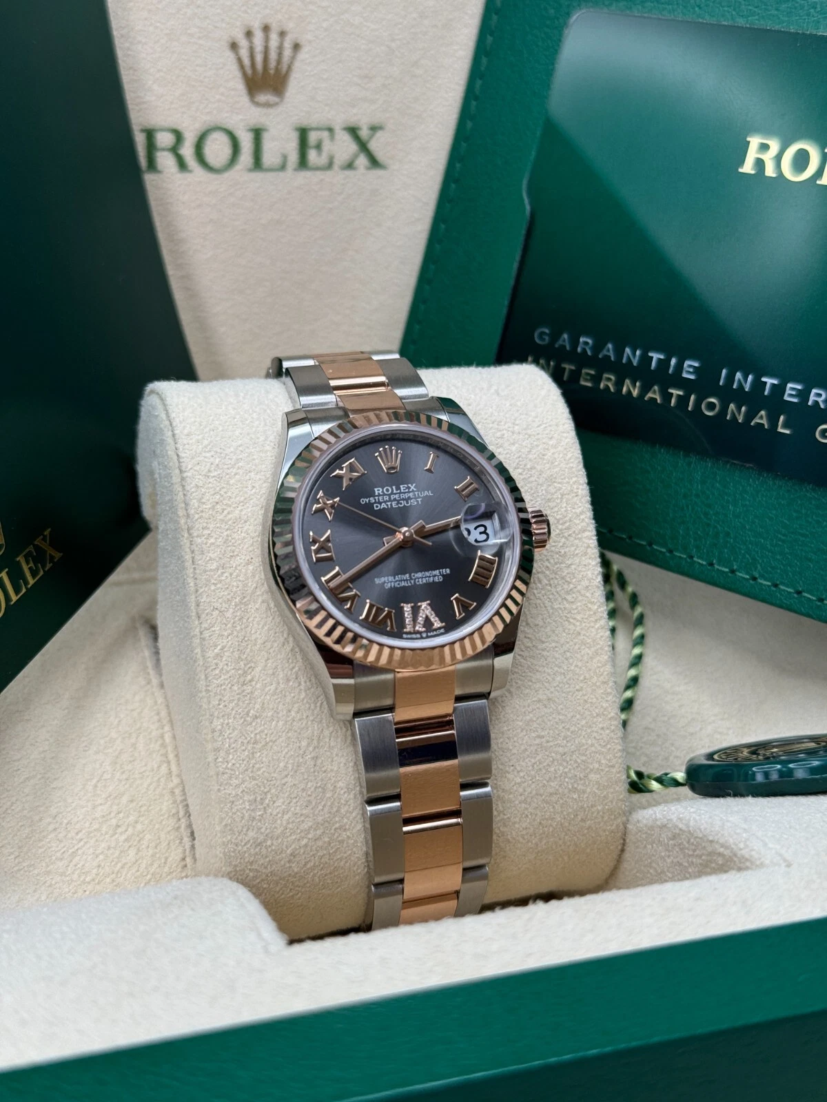 RLX Datejust m278271-0029/0030 Slate 31mm Dial Oyster Bracelet Watch - Image 4