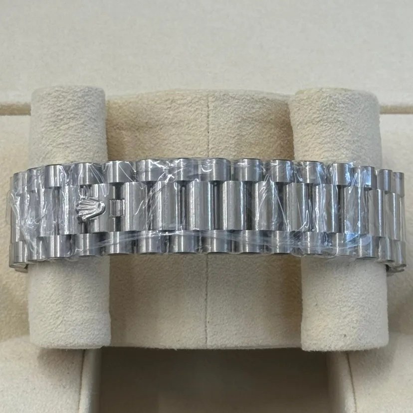 RLX Day-Date "President" 40mm Platinum Meteorite Diamond Baguette Dial - 228236 - Image 8