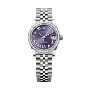 RLX Datejust m278384RBR-0029/0030 Aubergine 31mm Dial Jubilee Watch