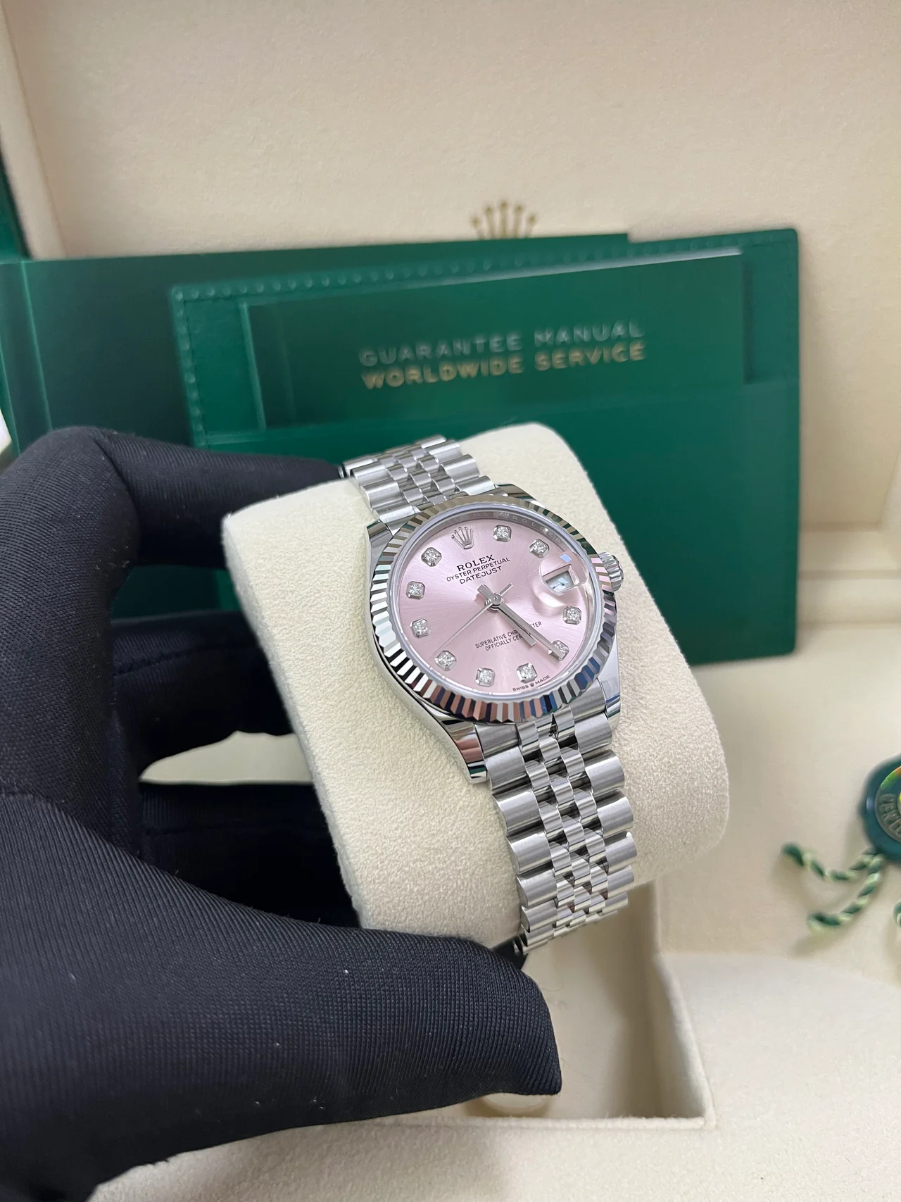 RLX Datejust m278274-0031/0032 Pink 31mm Dial Oyster Watch - Image 10