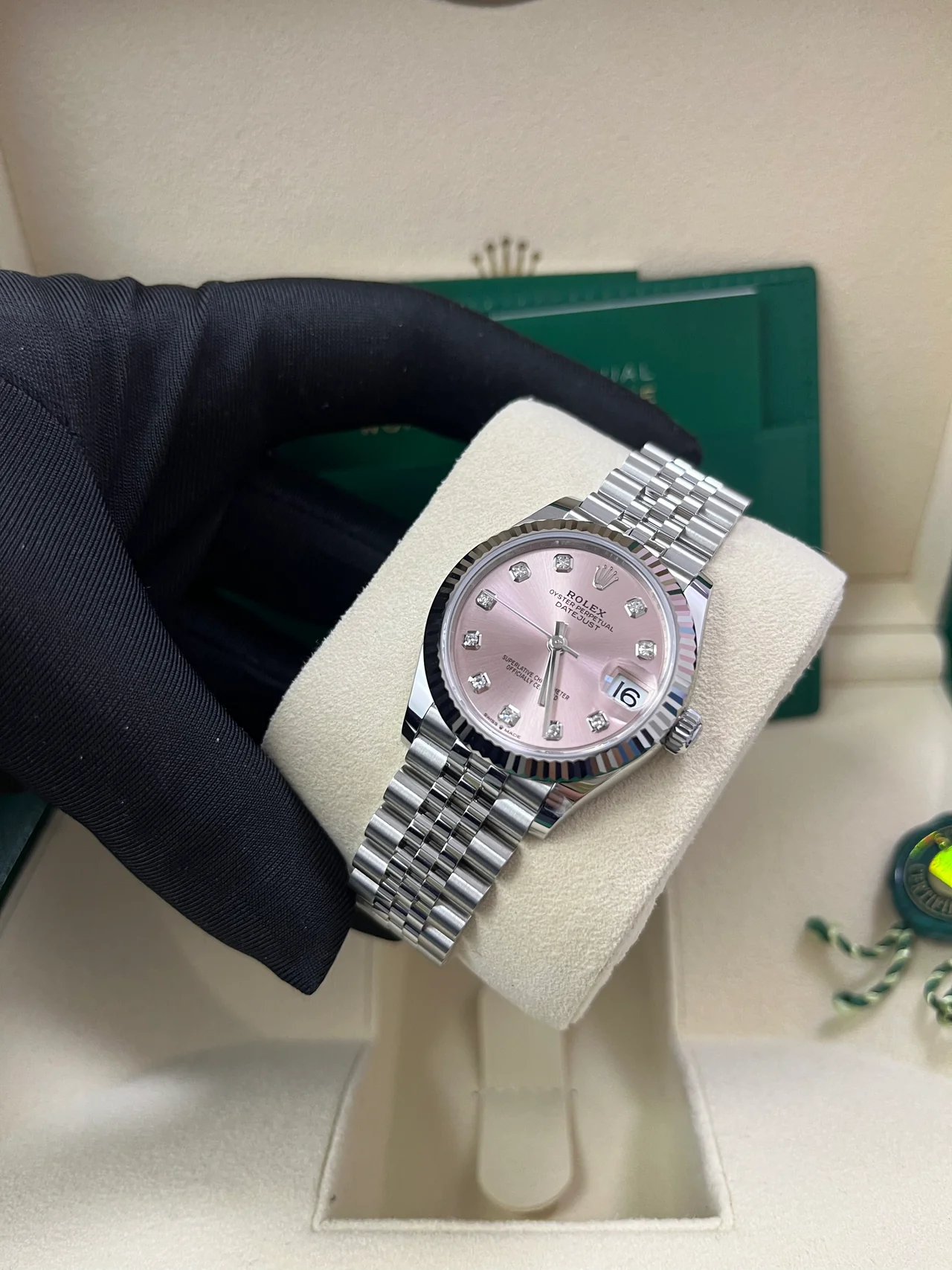 RLX Datejust m278274-0031/0032 Pink 31mm Dial Oyster Watch - Image 9