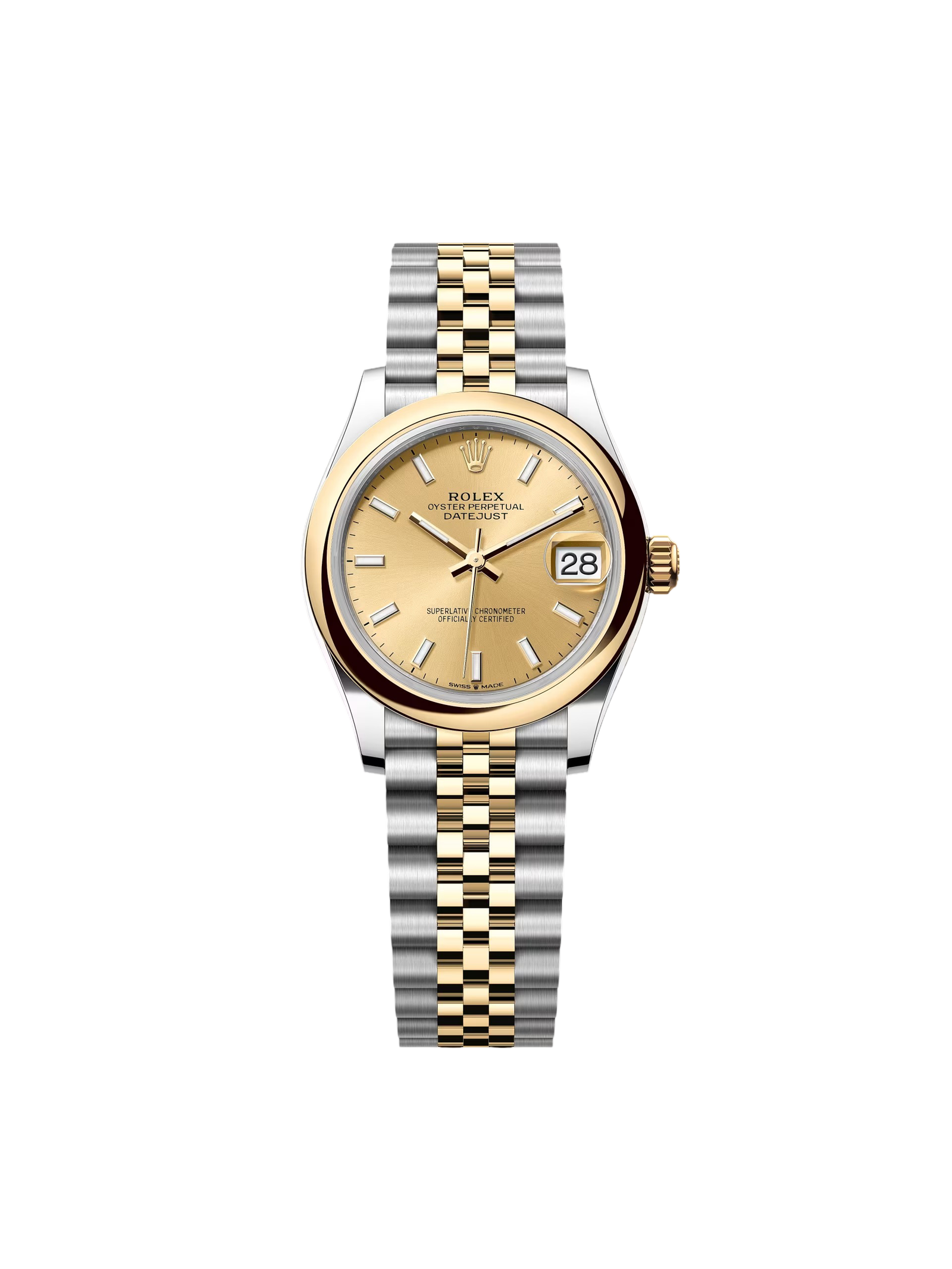 RLX Datejust m278243-0013/0014 31mm Champagne Dial Yellow Rolesor Oyster Watch - Image 2