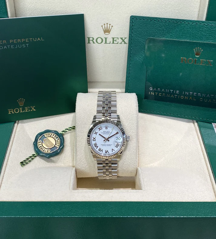 RLX Datejust m278274-0009/0010 White 31mm Dial Oyster Watch - Image 10