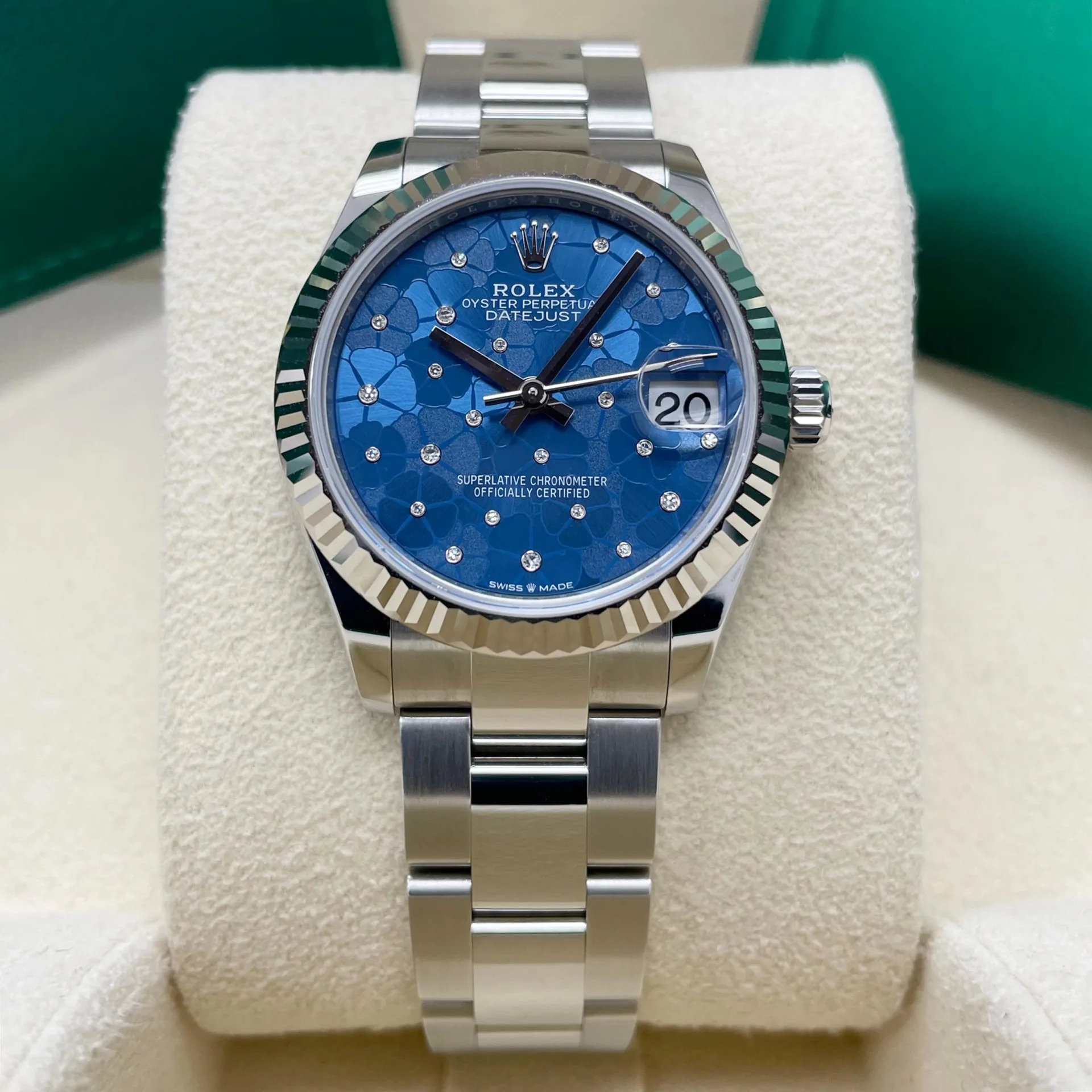 RLX Datejust m278274-0035/0036 Azzurro Blue Dial Oyster Watch - Image 3