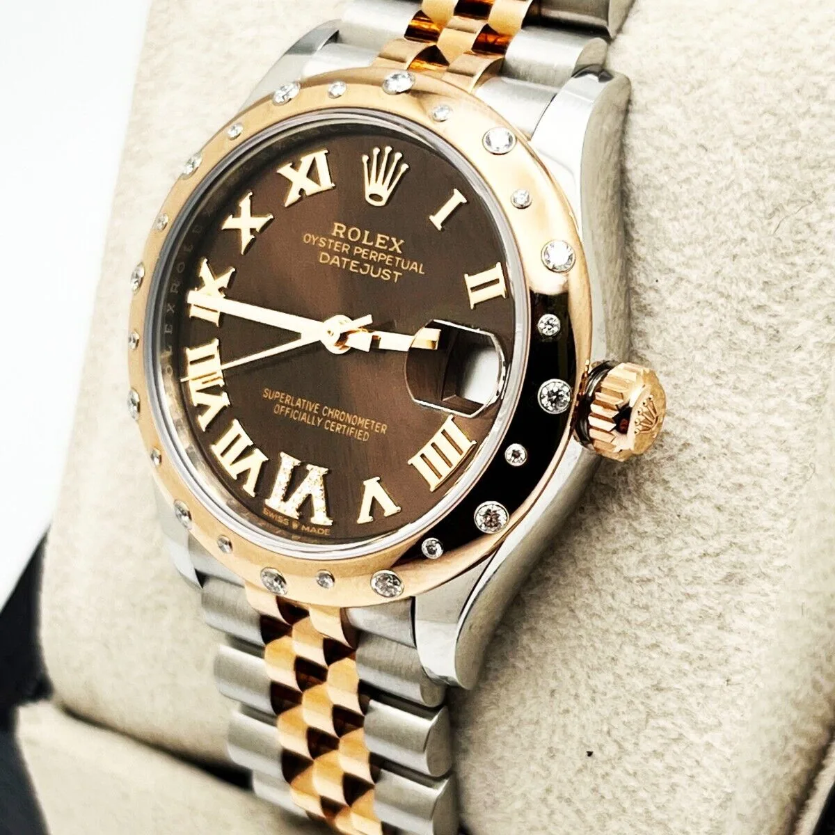 RLX Datejust m278341-0003/0004 Chocolate Dial 31mm Oyster Bracelet - Image 5