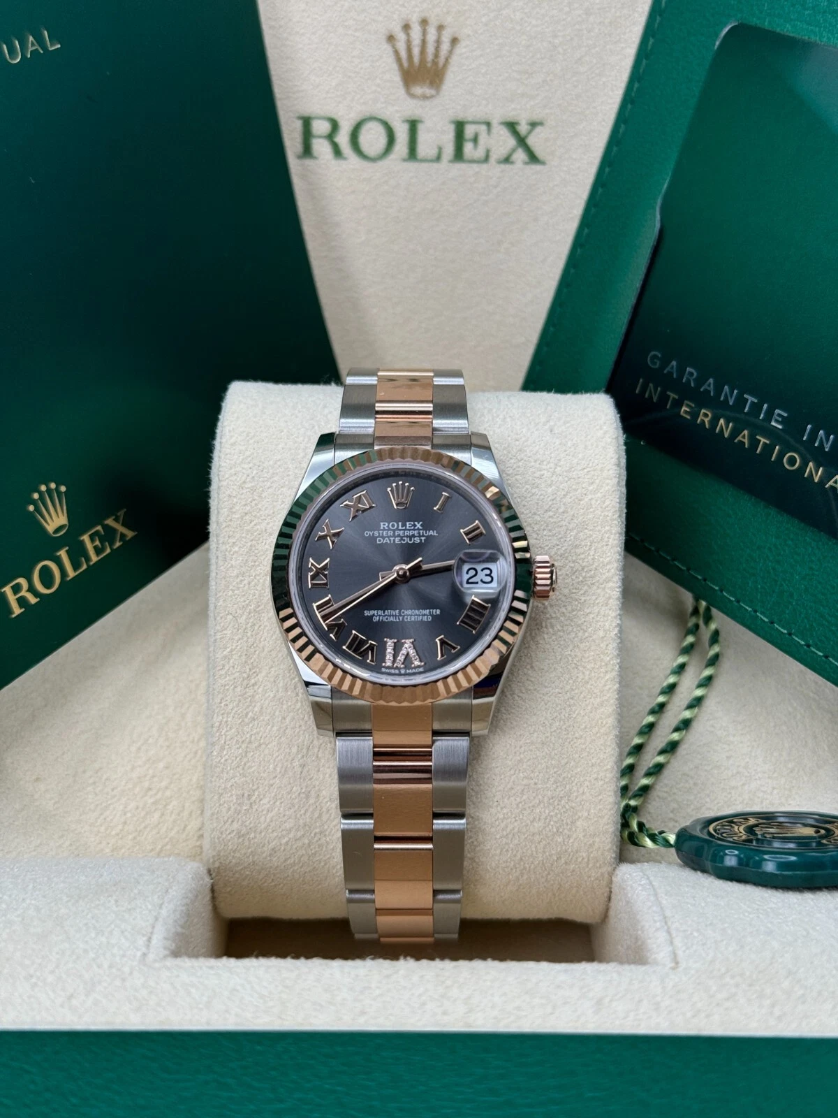 RLX Datejust m278271-0029/0030 Slate 31mm Dial Oyster Bracelet Watch - Image 3