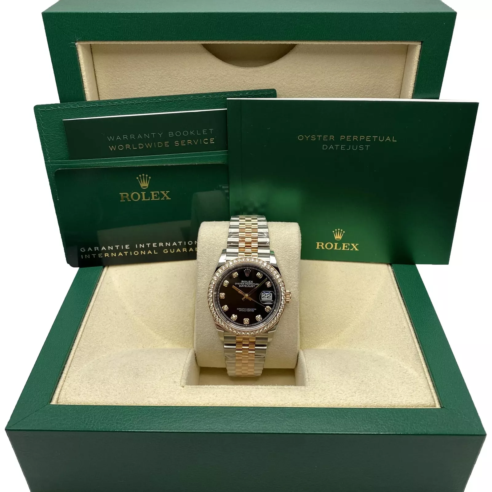 RLX Datejust 36mm 126283 Bright Black Dial Oyster Bracelet Watch - Image 14