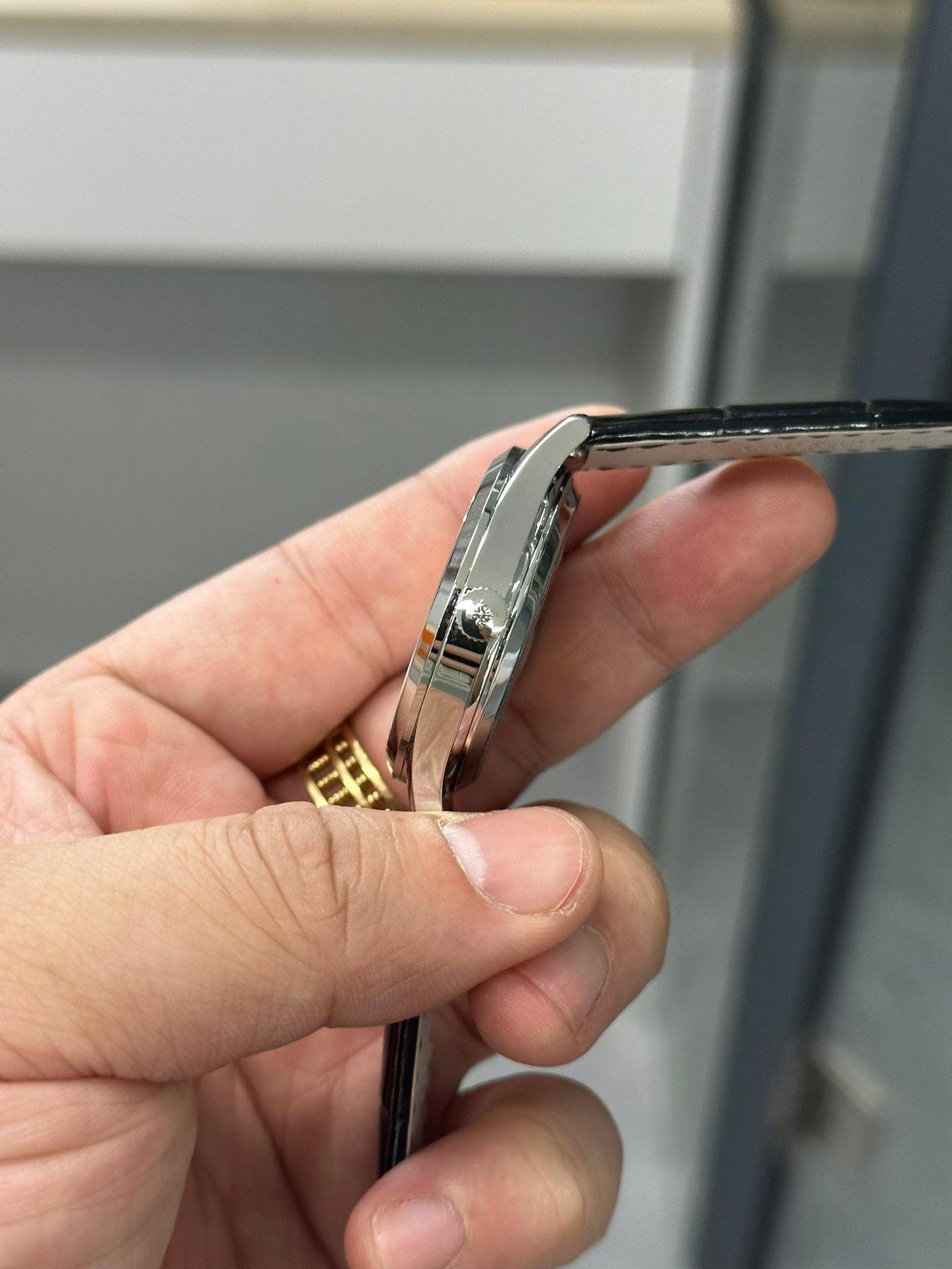 【Super Clone】Patek Philippe Calatrava Silver Dial 18 kt White Gold 5196G 001 - Image 8