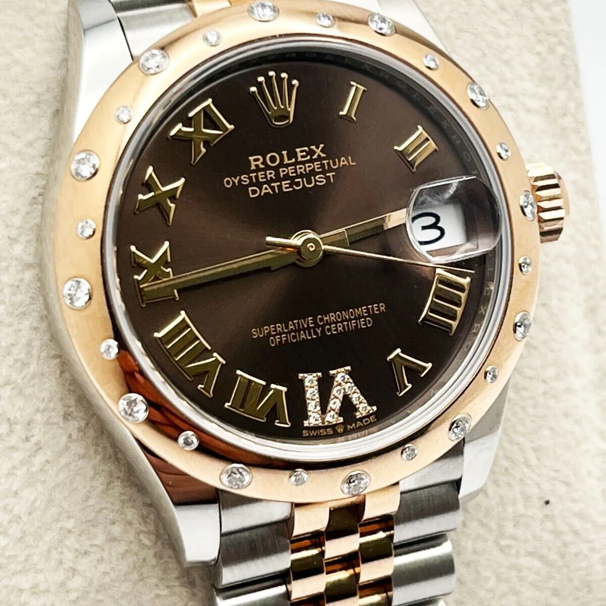 RLX Datejust m278341-0003/0004 Chocolate Dial 31mm Oyster Bracelet - Image 4