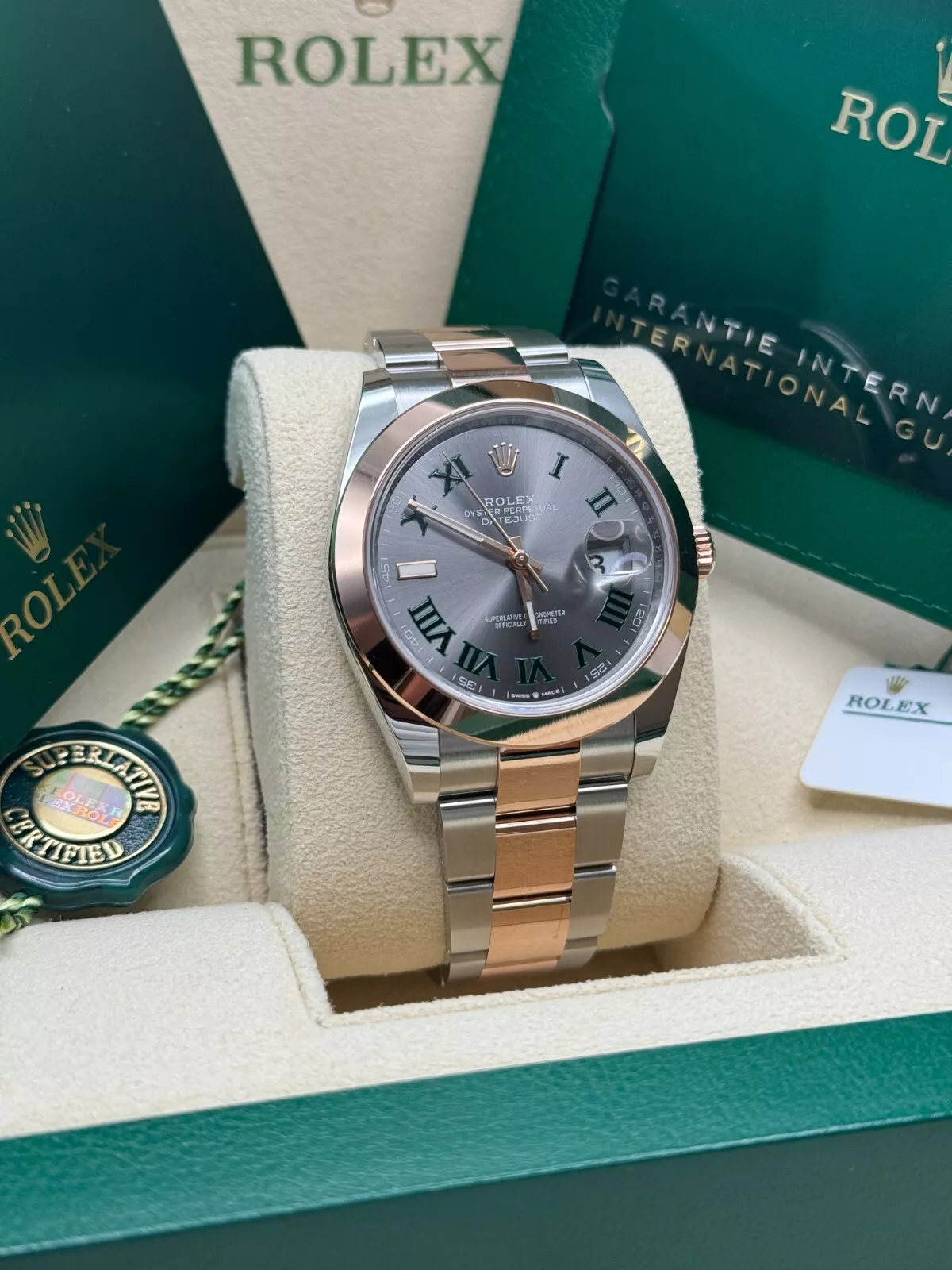 RLX Datejust 41mm 126331 Oyster Band Steel and Everose Gold Men’s Watch - Image 4